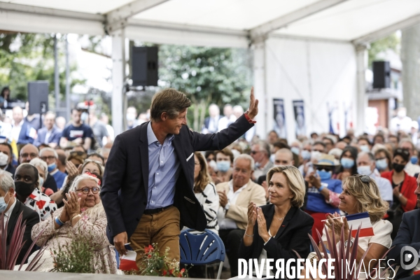 Meeting de campagne a la primaire de la droite de valerie pecresse