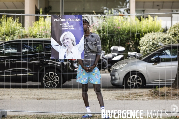 Meeting de campagne a la primaire de la droite de valerie pecresse