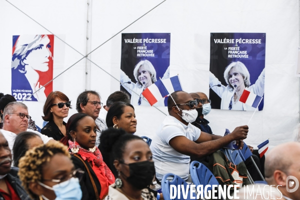 Meeting de campagne a la primaire de la droite de valerie pecresse