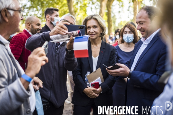 Meeting de campagne a la primaire de la droite de valerie pecresse