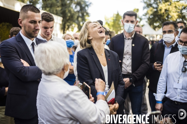 Meeting de campagne a la primaire de la droite de valerie pecresse