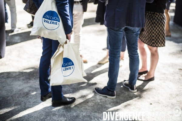 Meeting de campagne a la primaire de la droite de valerie pecresse