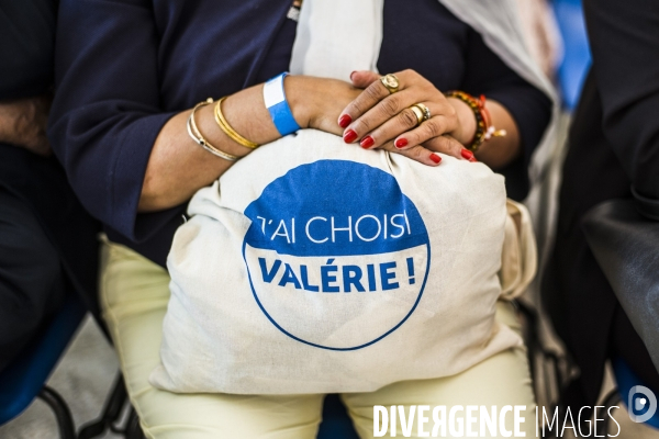 Meeting de campagne a la primaire de la droite de valerie pecresse