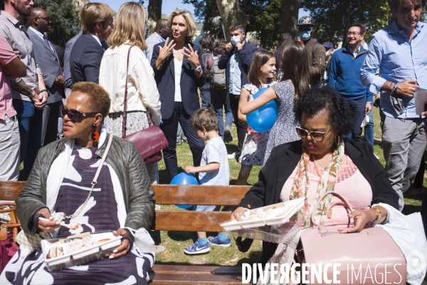 Meeting de campagne a la primaire de la droite de valerie pecresse