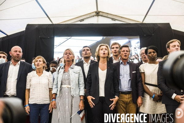 Meeting de campagne a la primaire de la droite de valerie pecresse