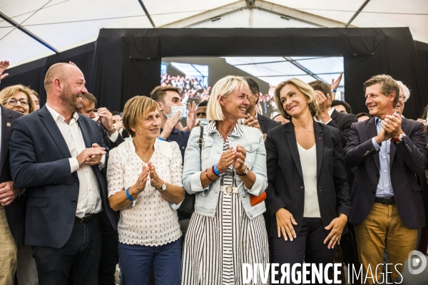 Meeting de campagne a la primaire de la droite de valerie pecresse