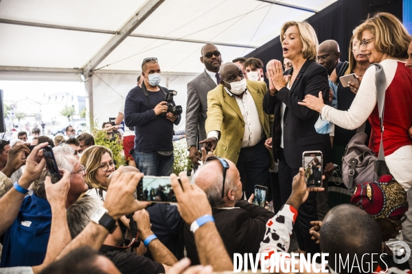 Meeting de campagne a la primaire de la droite de valerie pecresse