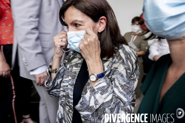 Anne Hidalgo à Villeurbanne.