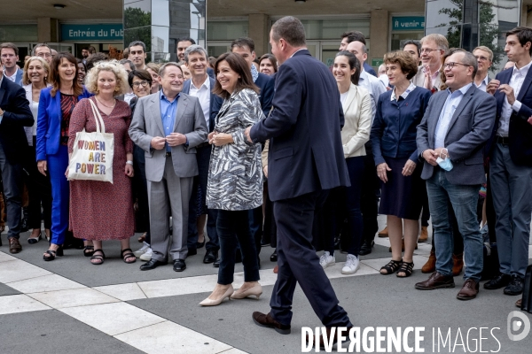 Anne Hidalgo à Villeurbanne.