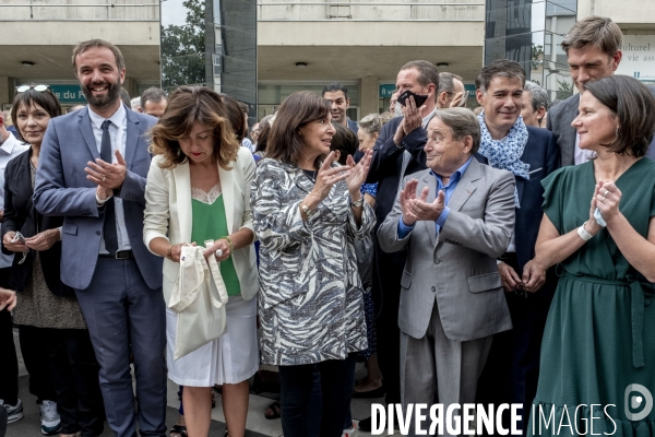 Anne Hidalgo à Villeurbanne.
