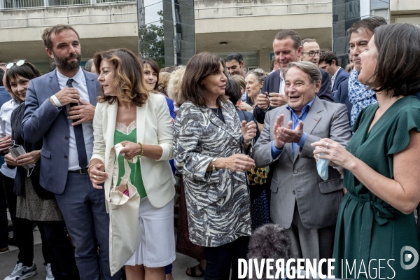 Anne Hidalgo à Villeurbanne.