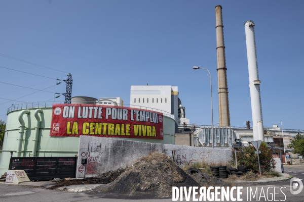 Réunion syndicale à la Centrale thermique de Gardanne.