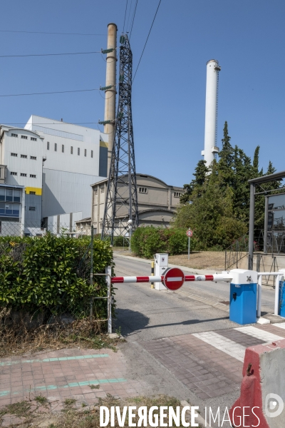 Réunion syndicale à la Centrale thermique de Gardanne.