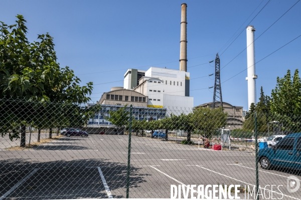 Réunion syndicale à la Centrale thermique de Gardanne.