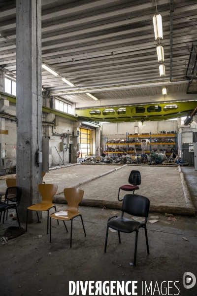 Réunion syndicale à la Centrale thermique de Gardanne.