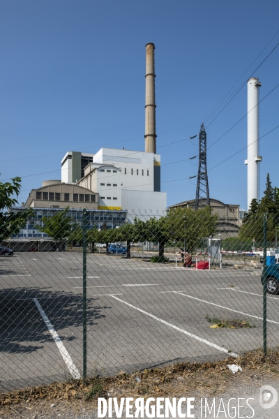 Réunion syndicale à la Centrale thermique de Gardanne.