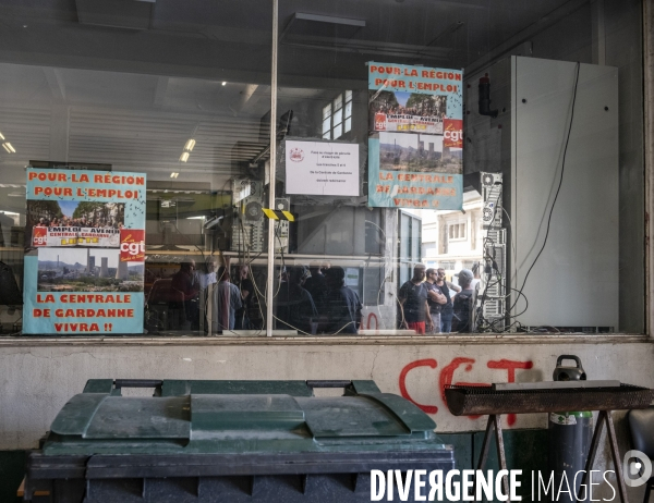 Réunion syndicale à la Centrale thermique de Gardanne.