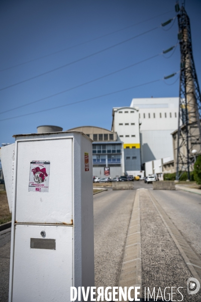 Réunion syndicale à la Centrale thermique de Gardanne.