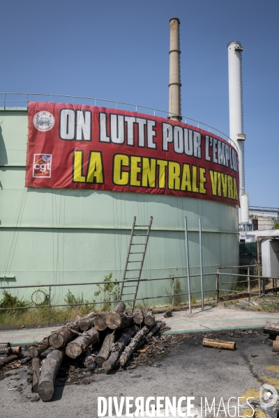 Réunion syndicale à la Centrale thermique de Gardanne.