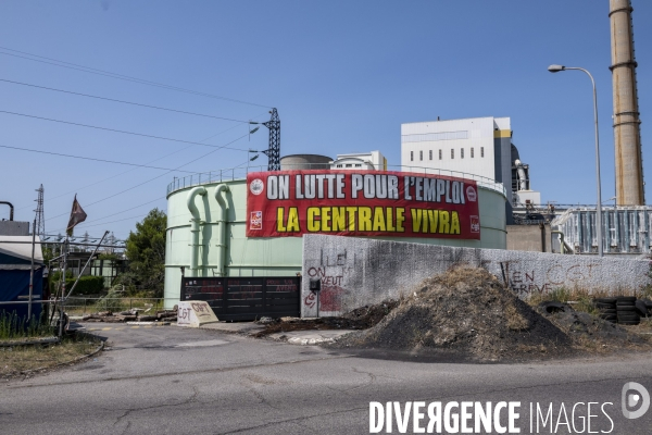 Réunion syndicale à la Centrale thermique de Gardanne.