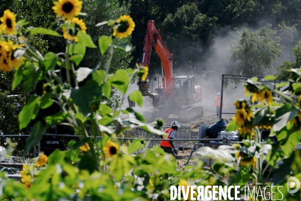 Destruction des jardins ouvriers d Aubervilliers