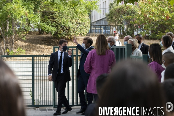 Macron à Mareille jour 2: Les écoles
