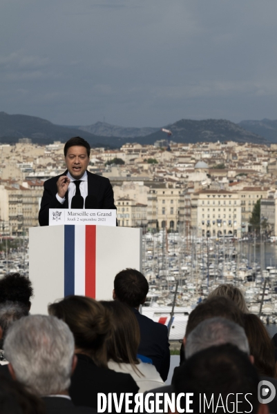 Macron à Marseille, j2: Discours du Pharo