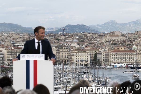 Macron à Marseille, j2: Discours du Pharo