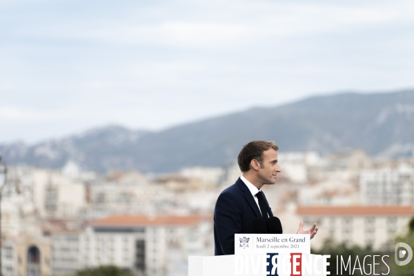 Macron à Marseille, j2: Discours du Pharo