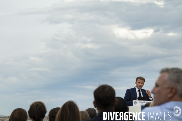 Macron à Marseille, j2: Discours du Pharo