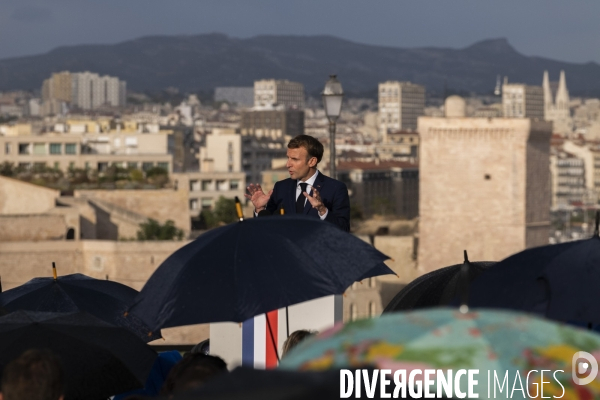 Macron à Marseille, j2: Discours du Pharo