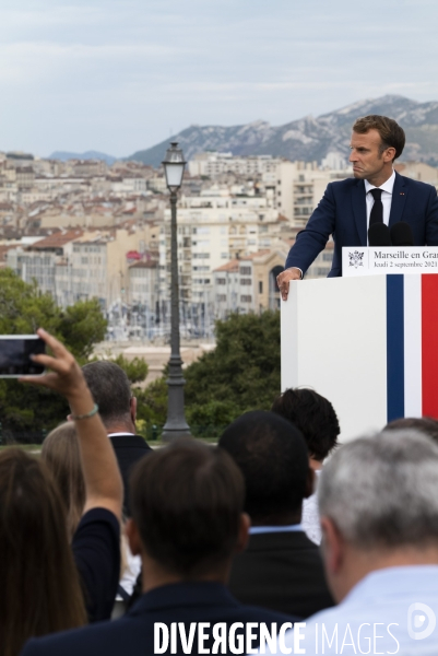 Macron à Marseille, j2: Discours du Pharo
