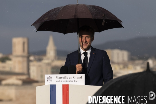 Macron à Marseille, j2: Discours du Pharo