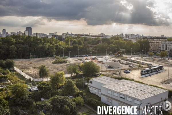 Manifestation en soutien aux jardins des vertus aubervilliers.