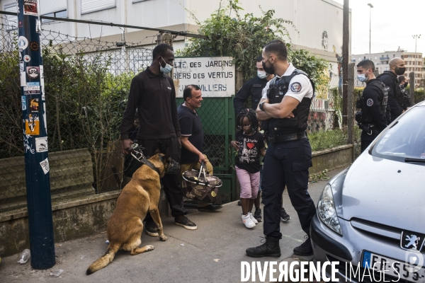 Manifestation en soutien aux jardins des vertus aubervilliers.