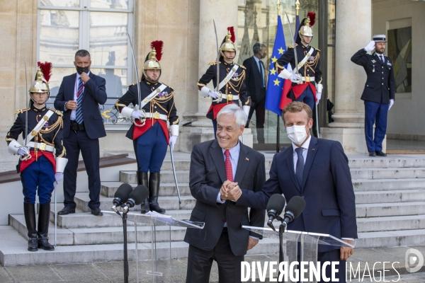 Portraits du Président de la République Emmanuel MACRON à l occasion de la visite du