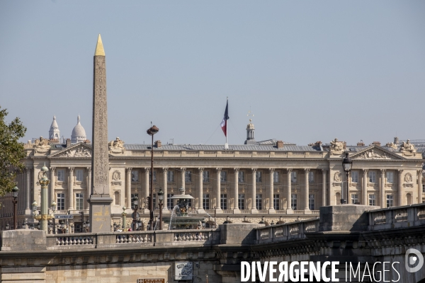 L Hôtel de la Marine place de la Concorde après restauration.