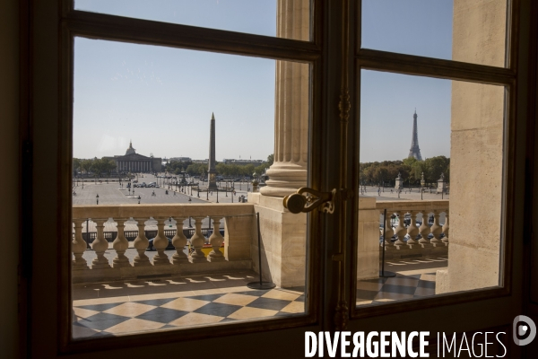 L Hôtel de la Marine place de la Concorde après restauration.