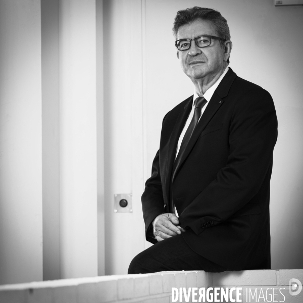 Jean-Luc MELENCHON, candidat LFI en 2021, au QG de La France Insoumise.