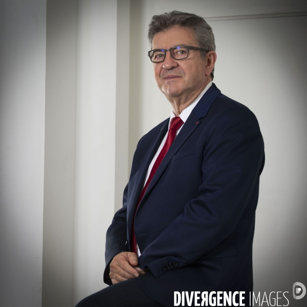 Jean-Luc MELENCHON, candidat LFI en 2021, au QG de La France Insoumise.