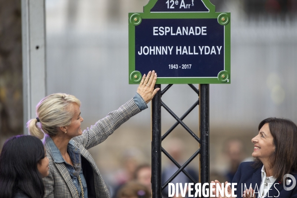 Inauguration de l esplanade johnny hallyday.