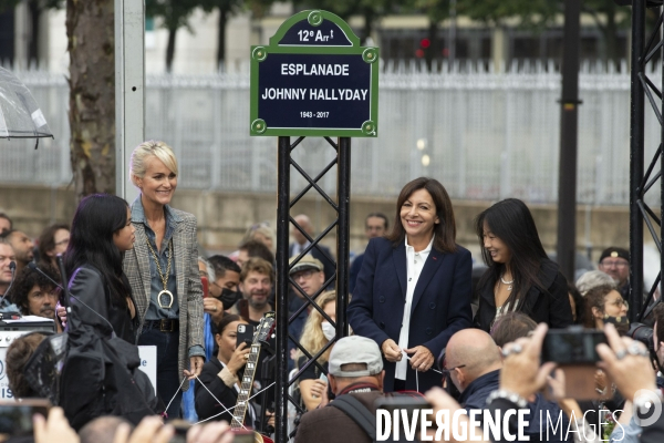 Inauguration de l esplanade johnny hallyday.