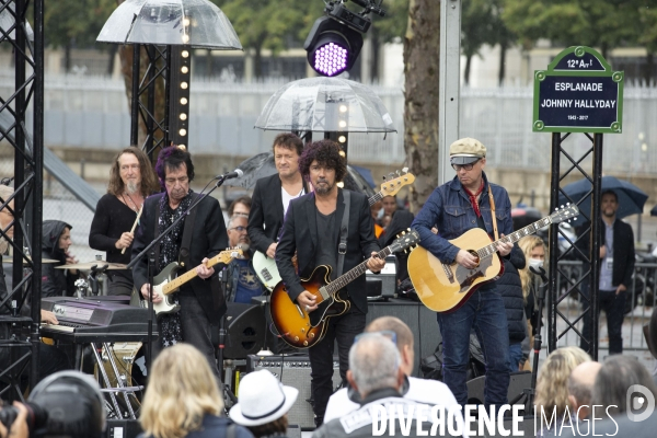 Inauguration de l esplanade johnny hallyday.