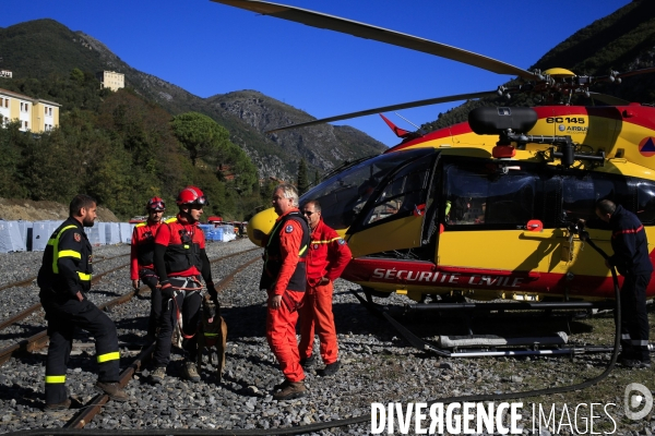 Au lendemain du passage de la tempête Alex le 2/10/2020 un pont aérien est mis en oeuvre pour évacuer les sinistrés et acheminer vivres et matériels. Environ 30 hélicoptères et 300 rotations quotidienne