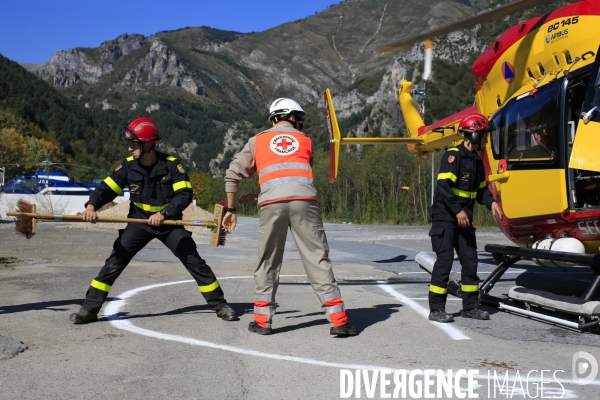 Au lendemain du passage de la tempête Alex le 2/10/2020 un pont aérien est mis en oeuvre pour évacuer les sinistrés et acheminer vivres et matériels. Environ 30 hélicoptères et 300 rotations quotidienne