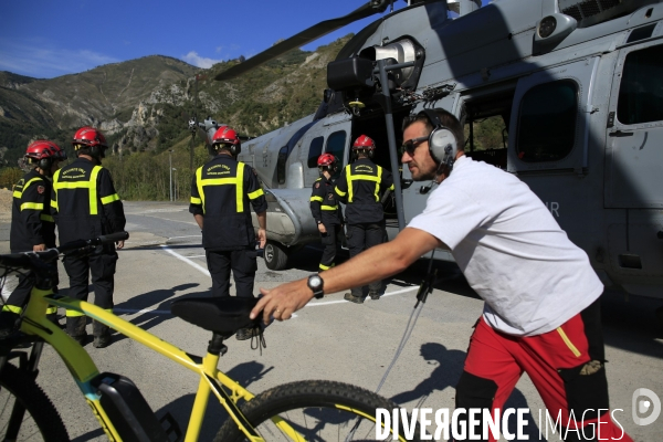 Au lendemain du passage de la tempête Alex le 2/10/2020 un pont aérien est mis en oeuvre pour évacuer les sinistrés et acheminer vivres et matériels. Environ 30 hélicoptères et 300 rotations quotidienne