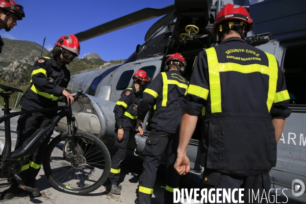 Au lendemain du passage de la tempête Alex le 2/10/2020 un pont aérien est mis en oeuvre pour évacuer les sinistrés et acheminer vivres et matériels. Environ 30 hélicoptères et 300 rotations quotidienne