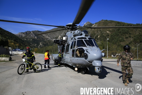 Au lendemain du passage de la tempête Alex le 2/10/2020 un pont aérien est mis en oeuvre pour évacuer les sinistrés et acheminer vivres et matériels. Environ 30 hélicoptères et 300 rotations quotidienne