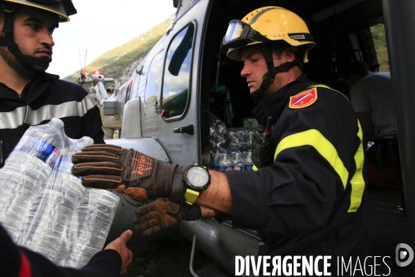 Au lendemain du passage de la tempête Alex le 2/10/2020 un pont aérien est mis en oeuvre pour évacuer les sinistrés et acheminer vivres et matériels. Environ 30 hélicoptères et 300 rotations quotidienne