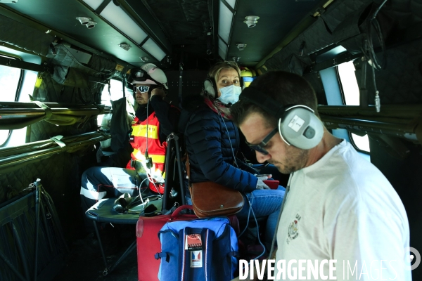 Au lendemain du passage de la tempête Alex le 2/10/2020 un pont aérien est mis en oeuvre pour évacuer les sinistrés et acheminer vivres et matériels. Environ 30 hélicoptères et 300 rotations quotidienne